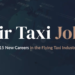 Air taxi jobs and careers infographic showing 15 different roles in the eVTOL flying taxi industry 2026
